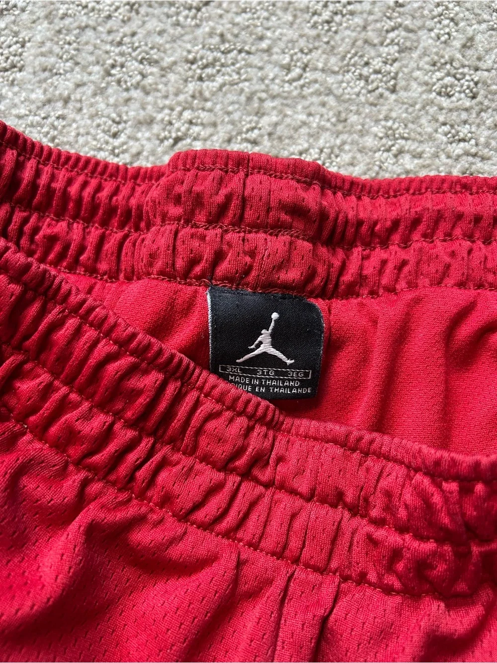 Nike Air Jordan Red Hoop Shorts Mens 3XL Y2K Rare 90s Grail - Basketball Baggy
